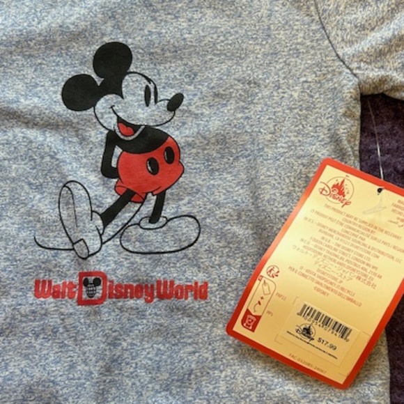Walt Disney World- short sleeve Mickey Mouse T-shirt, 6-9 Months, New With Tags - Picture 2 of 4